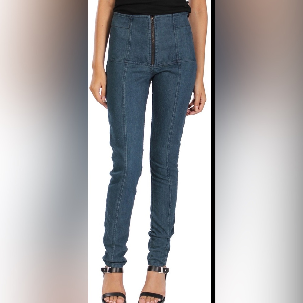 Prairie Underground Zip Front Cropped Jeans Small